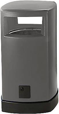 Actual product image kaiserkraft Plastic waste bin for outside (120 l)