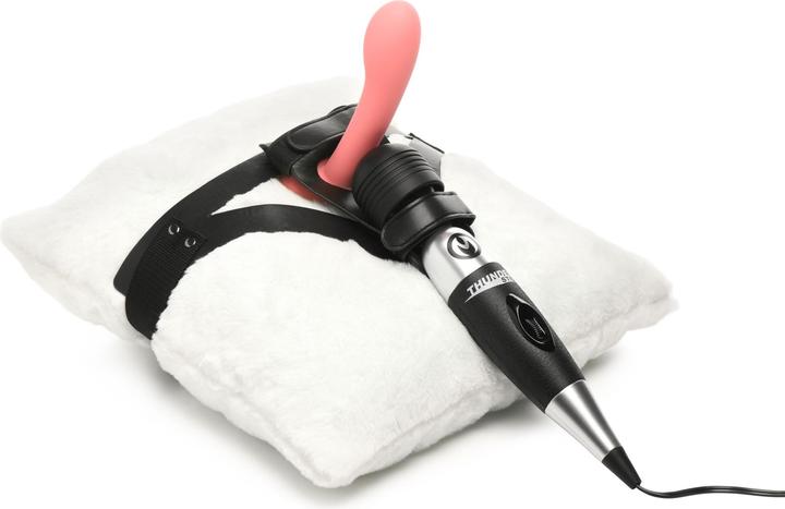 Actual product image Master Series XR Brands - Thunder Strap Wand Thigh Harness - Black