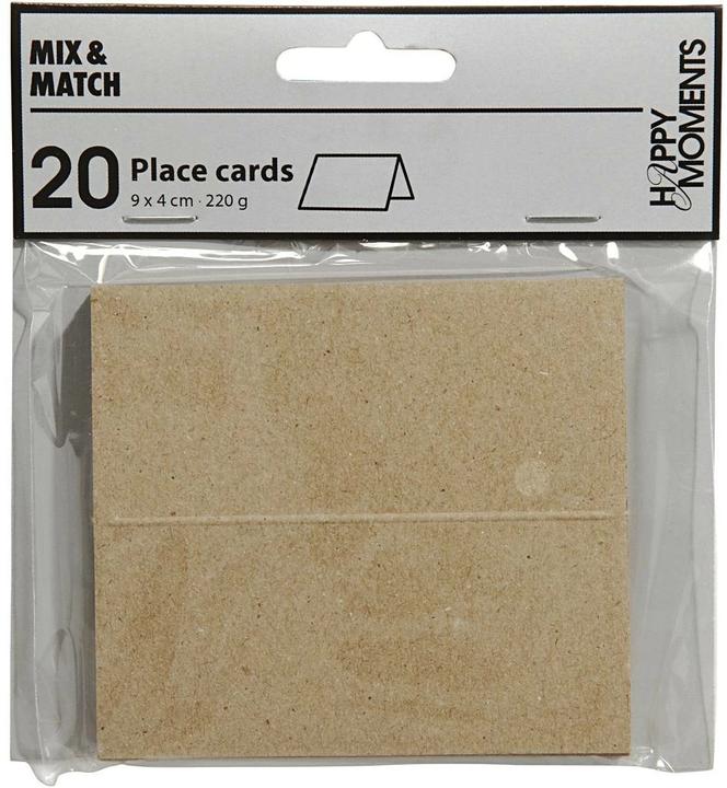 Actual product image Creativ Company Place card 9 x 4 cm, 20 pieces, nature