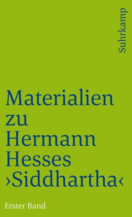 Actual product image Materialien zu Hermann Hesses »Siddhartha« (German, Volker Michels, 1975)