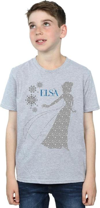 Actual product image Disney Boys Frozen Elsa Christmas Silhouette T-Shirt (152, 158)
