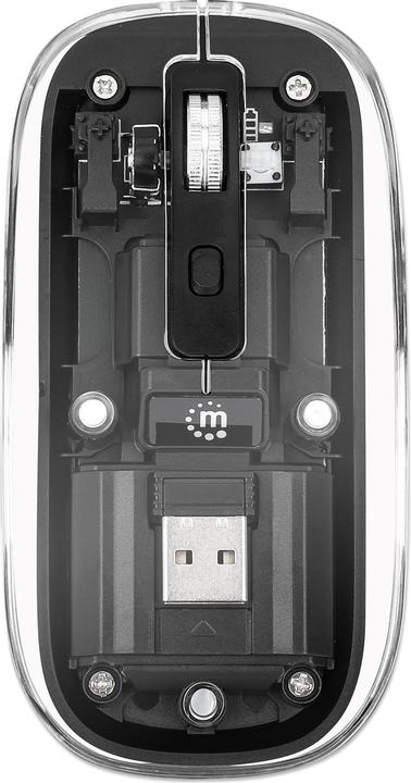 Immagine prodotto Manhattan Mouse MH trasparente 4D, nero (Senza fili)