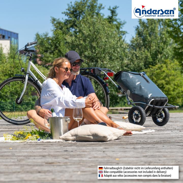Produktbild Andersen Royal Shopper Ortlieb Einkaufstrolley 65 cm mit Lufträdern