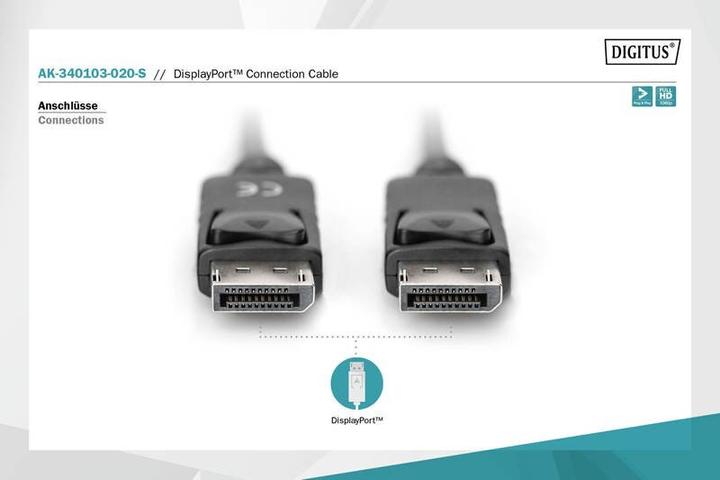 Image du produit Digitus DisplayPort — DisplayPort (2 m, DisplayPort)