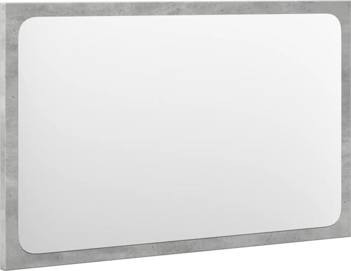 Immagine prodotto VidaXL Set di mobili da bagno Mobile per vanità Specchio da bagno Armadietto 4 pezzi grigio cemento