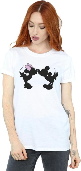 Immagine prodotto Disney Mickey Minnie Kiss Silhouette Maglietta Ampia Donna (S)