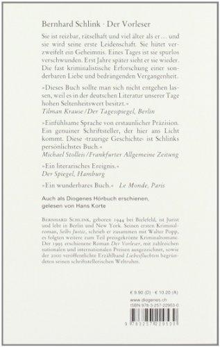 Actual product image Der Vorleser (German, Bernhard Slim, 2015)