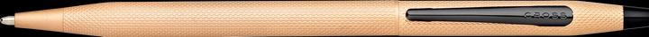 Actual product image Cross Twist action biros Classic Century Rose Gold diamond pattern gift box (Rose gold, 1 x)