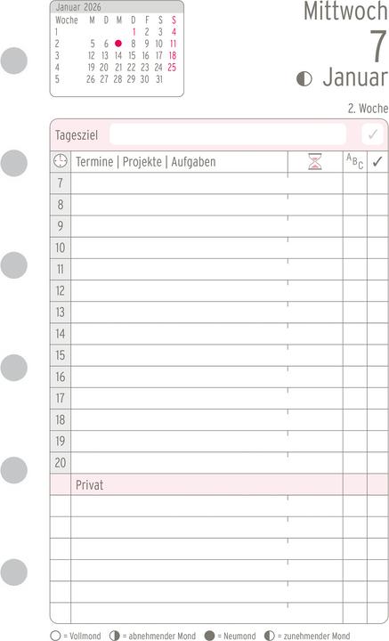 Immagine prodotto Chronoplan Tagesplan (A6, Tedesco)