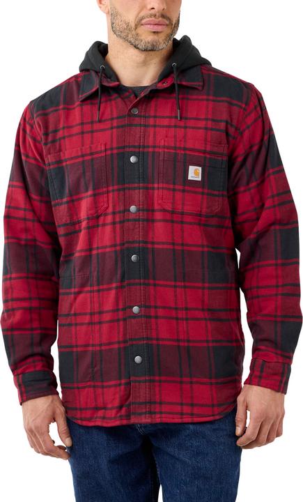 Actual product image Carhartt Shirt jacket in robust flannel, oxblood (M)