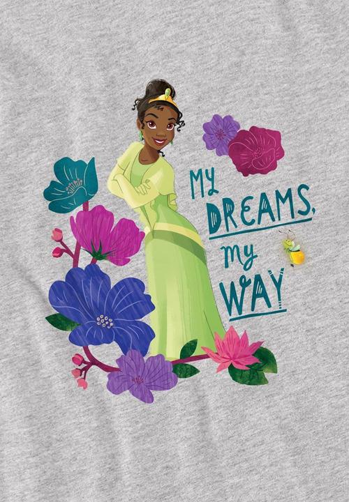 Actual product image Disney Princess Childrens/Kids My Dreams, My Way Tiana T-Shirt (128)