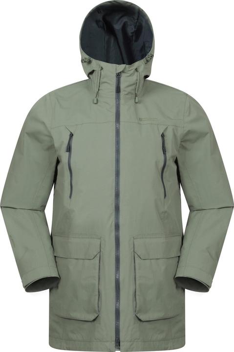 Actual product image Mountain Warehouse Mens Hastings Long Waterproof Jacket (L)
