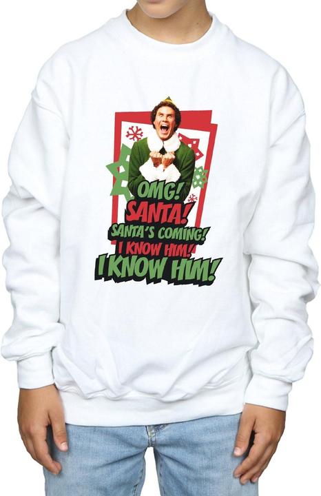 Actual product image Elf Boys OMG Santa Sweatshirt (140, 146)