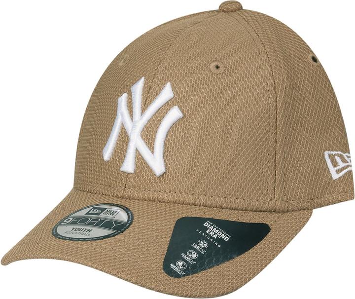 Actual product image New Era Enfants Cap - DIAMOND 9FORTY New York Yankees khaki (53, 52 C, 54 C)