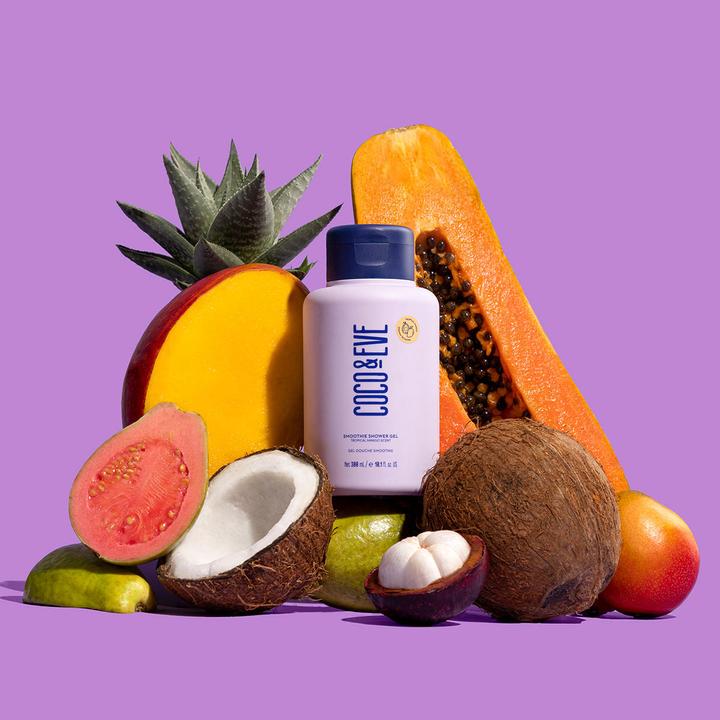 Produktbild Coco & Eve Glow Figure Smoothie Shower Gel Tropical Mango Scent Moisturizing Body Wash with Coconut Water and A (300 ml)