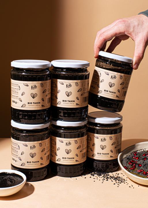 Produktbild KoRo Bio Sesammus aus gemahlenen schwarzen, ungeschälten Sesamsamen (3000 g)
