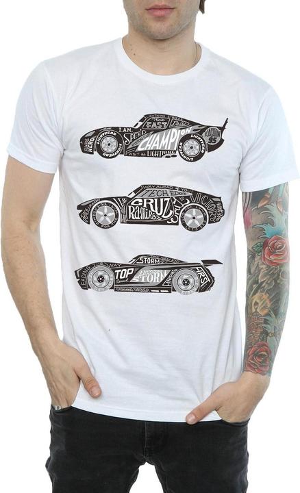 Image du produit Disney - T-shirt CARS TEXT RACERS - Homme (M)