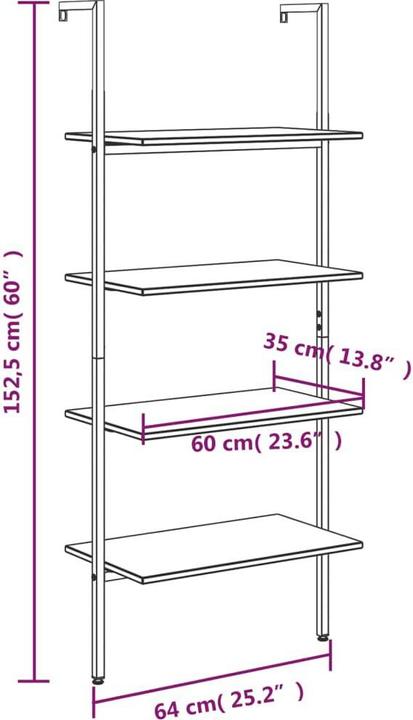 Image du produit VidaXL Leocadia (64 x 35 x 152,5 cm)