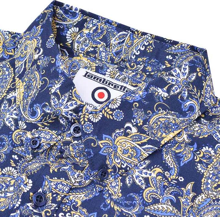 Immagine prodotto Lambretta Camicia Paisley Maniche Corte Uomo (L)