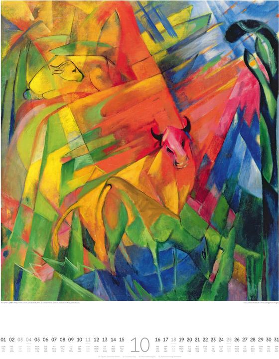 Actual product image Expressionismus Kalender 2026 (Hardcover, English, French, German)