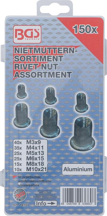 Produktbild BGS Nietmuttern-Sortiment