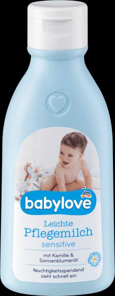 Produktbild dm babylove Pflegemilch leicht, sensitive