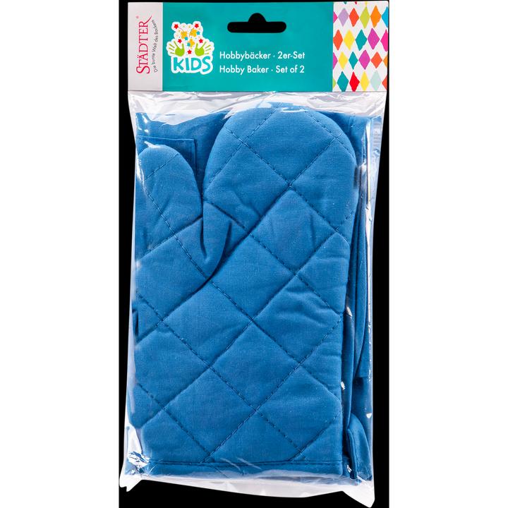 Produktbild Städter Tablier et gant pour enfant - Bleu (2pcs)