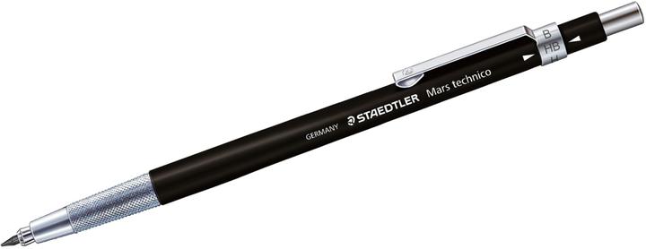 Produktbild Staedtler Fallminenstift Mars technico 780 C schwarz für 2 mm Minen mit Clip und Drücker (2 mm, HB, 1 x)
