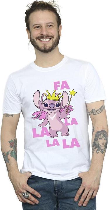 Image du produit Disney - T-shirt LILO & STITCH ANGEL FA LA LA - Homme (XL)