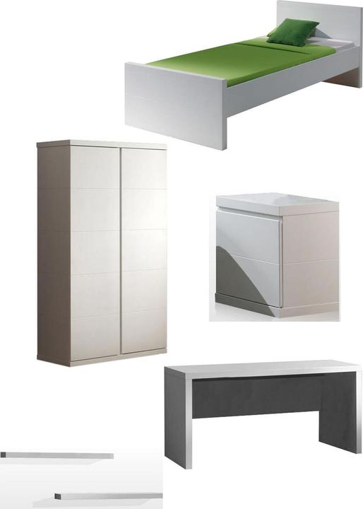 Produktbild Vipack Kinderzimmer Lara 5-teilig Set (Kinderkleiderschrank)