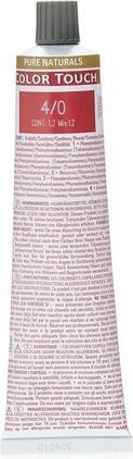 Image du produit Wella Professional - Color Touch Pure Naturals - Coloration semi-permanente sans ammoniaque 4/0 - -. (0, 4)