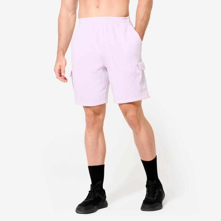 Actual product image Domyos Shorts Herren Cargo Baumwolle - lila (XL)