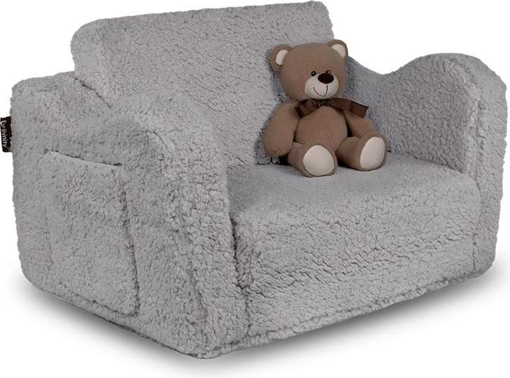 Immagine prodotto Vicco Poltrona per bambini Conni, grigia, 60 x 43 cm pieghevole (Poltrona per bambini)
