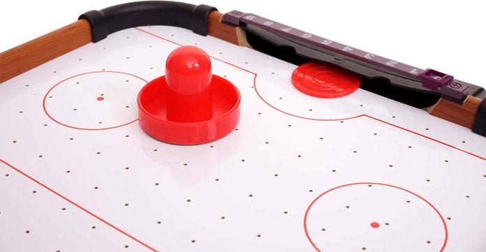 Produktbild Mendler Mini Air Hockey, Tischspiel Lufthockey inklusive Zubehör, Holz 56x30x10cm