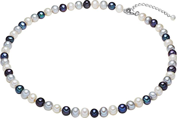 Actual product image Valero Pearls Ladies Sterling Silver Freshwater Cultured Pearl Multicolour - 2244 (Sterling Silver, 60 cm)