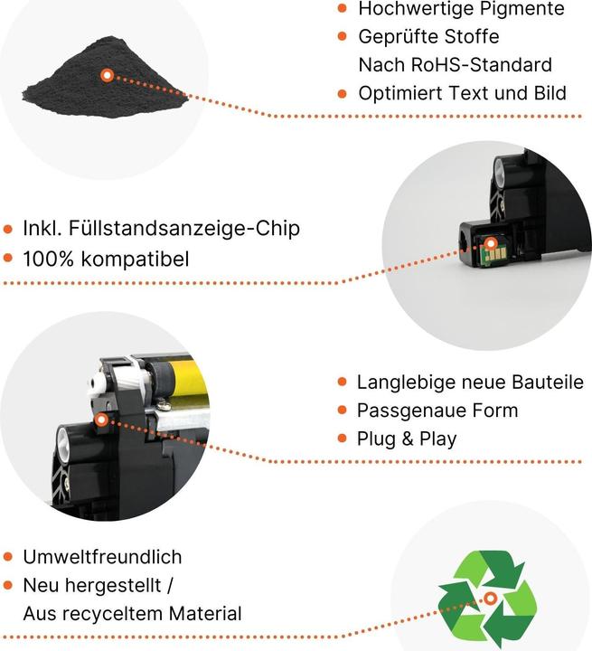 Produktbild Hermex Alternativer Toner zu Canon 054H 3028C002 XL (BK)
