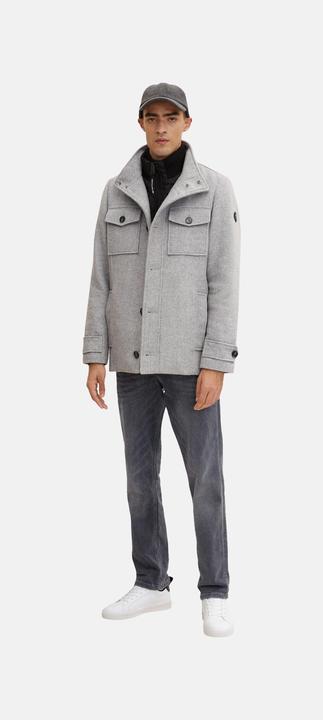 Produktbild Tom Tailor Jacke Winterjacke mit eingesetztem Stehkragen, Knopfleiste und seitlichen Eingrifftaschen (XXL)