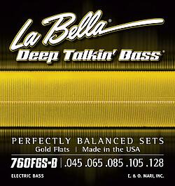 Actual product image La Bella Bass 760FGS-B Gold Flat Rate 045/128 (Bass)
