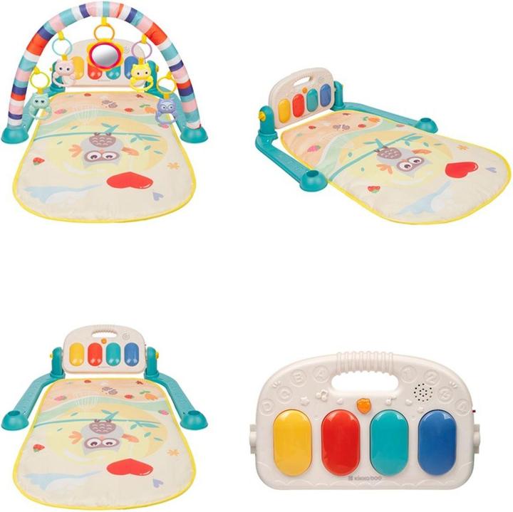 Actual product image Kikkaboo Happy Owl play arch play mat