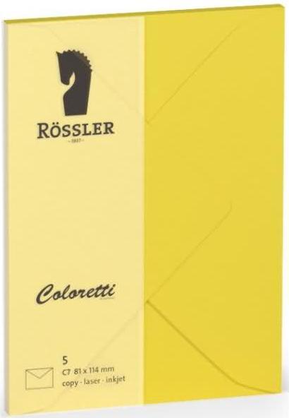 Actual product image Magni Envelopes Coloretti C7 5s gold yellow (C7, 5 x)
