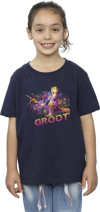Image du produit - T-shirt GUARDIANS OF THE GALAXY ABSTRACT GROOT - Fille (152, 158)
