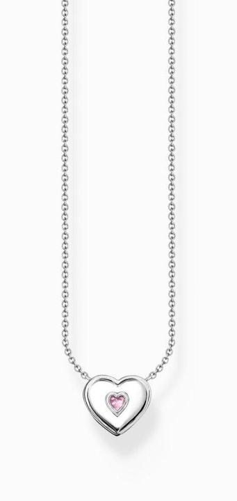 Image du produit Thomas Sabo Chaîne coeur avec pierre rose argent (Argent 925, Émail, 40 - 45 cm)
