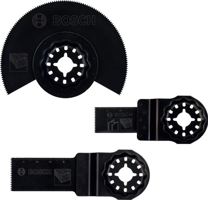 Actual product image Bosch Zubehör Starlock starter set wood, 3 pieces, for multifunctional tools
