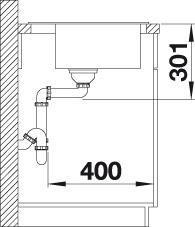 Immagine prodotto Blanco Zenar 5 S (Lavandino montato in alto, 91.50 cm, 51 cm)