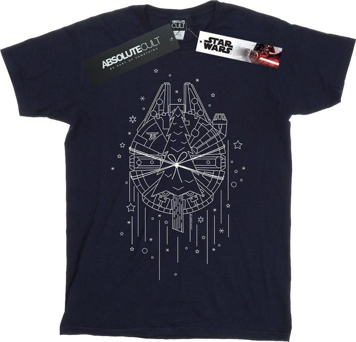 Star Wars Millennium Falcon Christmas Tree Delivery TShirt (S)