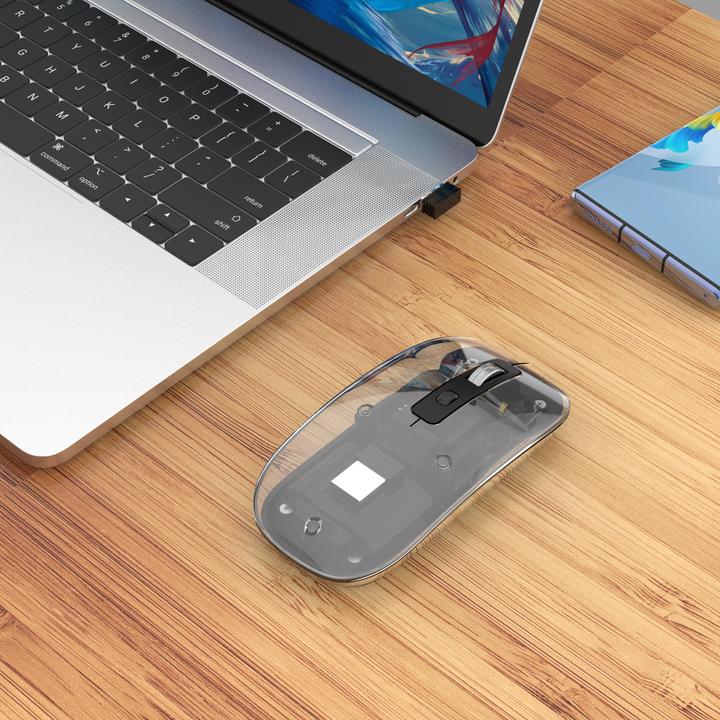 Immagine prodotto Manhattan Mouse MH trasparente 4D, nero (Senza fili)