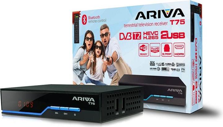 Immagine prodotto Ferguson Sintonizzatore DVB-T2 Ariva T75 H265 HEVC (DVB-T2, DVB-S, DVB-S2, DVB-T)
