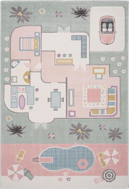 Produktbild Pergamon Kinder Teppich Maui Kids Spielhaus (160 x 230 cm)