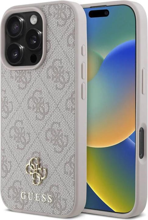 Productafbeelding Guess Hoesje 4G Small Classic MagSafe voor iPhone 16 Pro Max - róź¼owe (Apple iPhone 16 Pro Max)