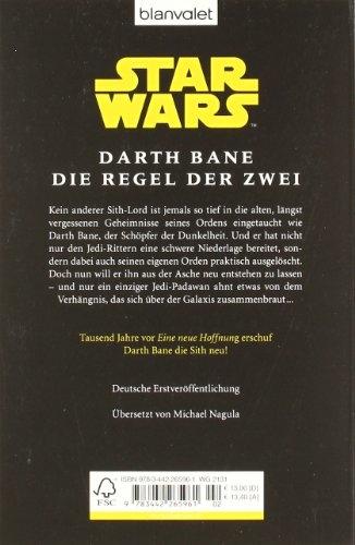 Produktbild Star Wars Darth Bane. Die Regel der Zwei (Deutsch, Drew Karpyshyn, 2008)